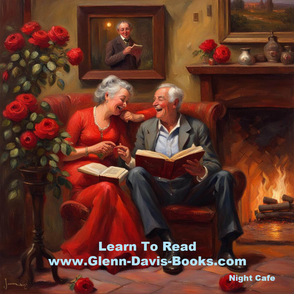 Older Couple Enjoying Reading