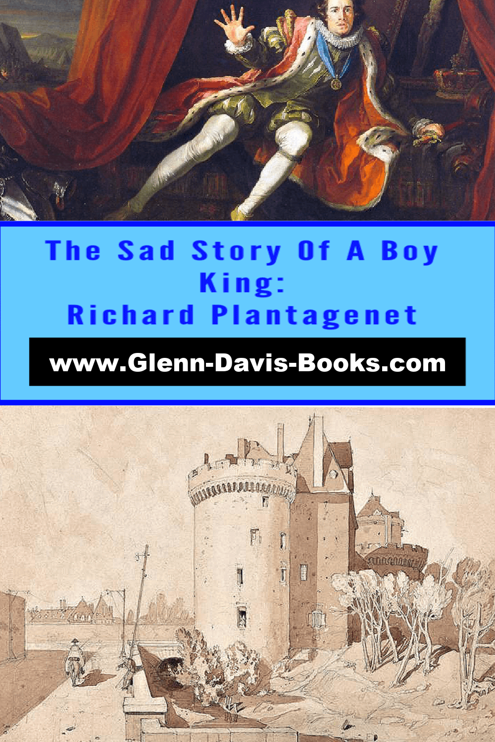 Picture of British king and a castle.